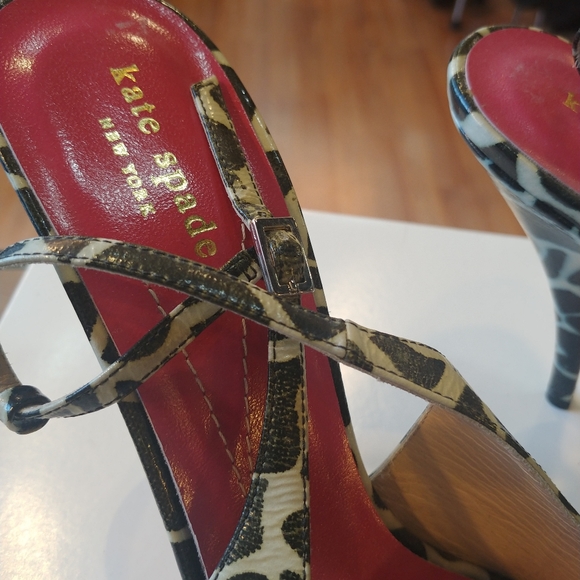 Kate Spade zebra print heels - Picture 3 of 5
